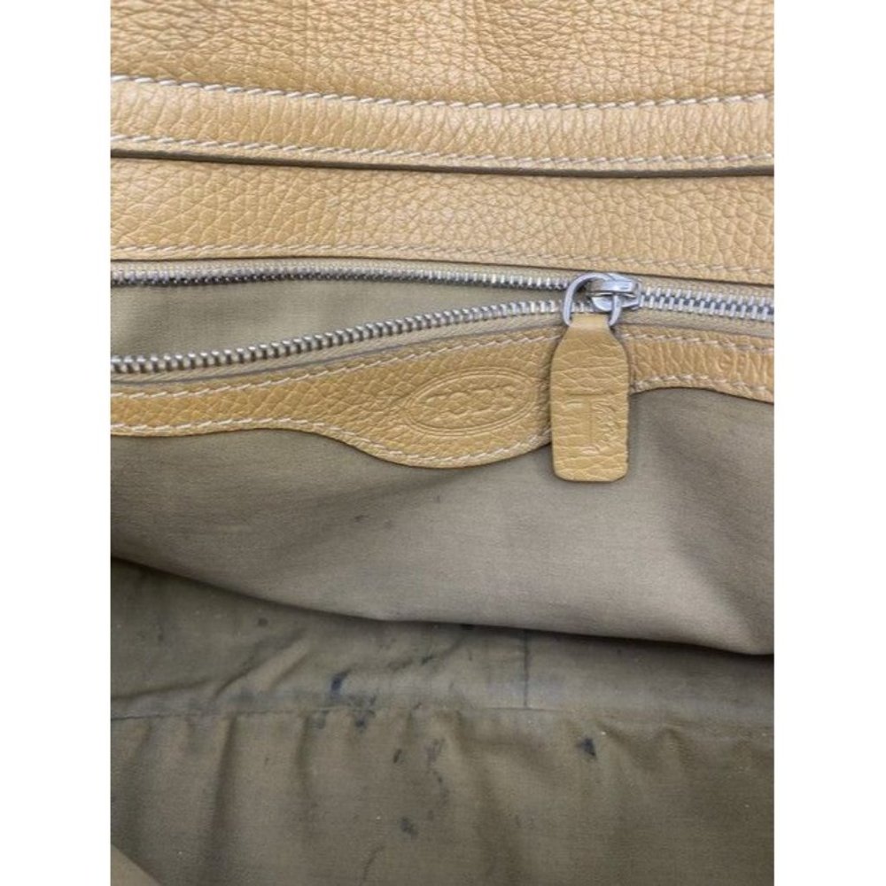 Tod S Tan Leather Shoulder Bag - Picture 6 of 8